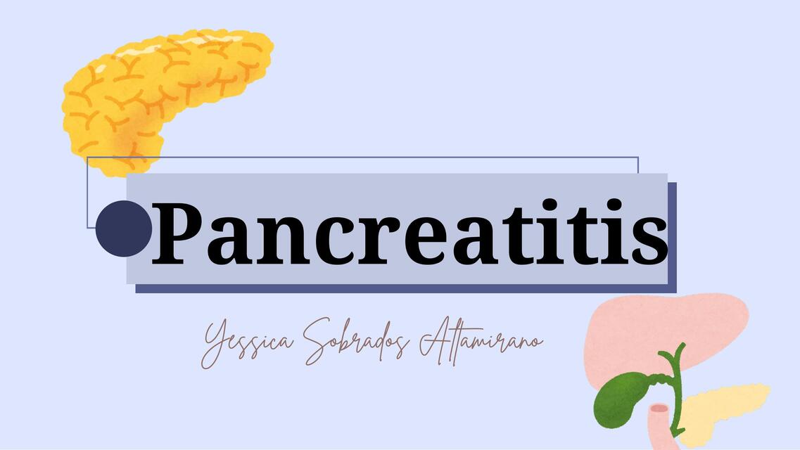 Pancreatitis