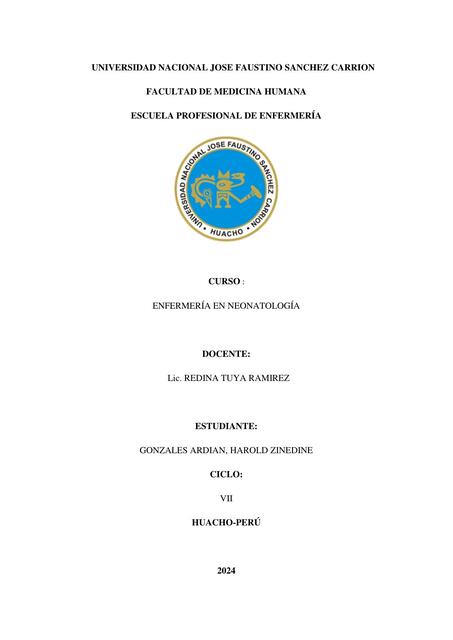 Fichas Farmacológicas- Enfermería en Neonatología