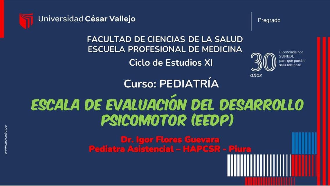 Escala de evaluación del desarrollo psicomotor 