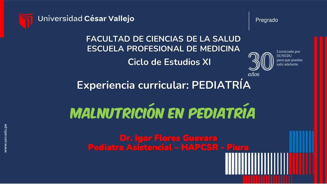 MALNUTRICIÓN EN PEDIATRÍA