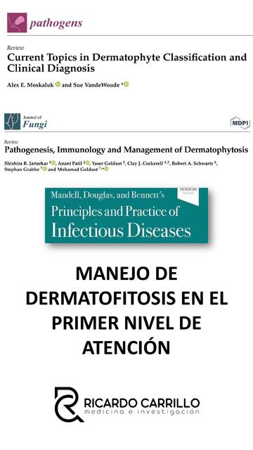 DERMATOFITOSIS - REVISIÓN