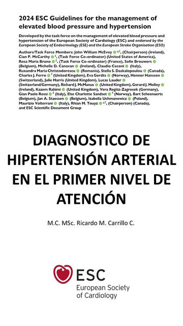 HIPERTENSIÓN ARTERIAL - REVISIÓN