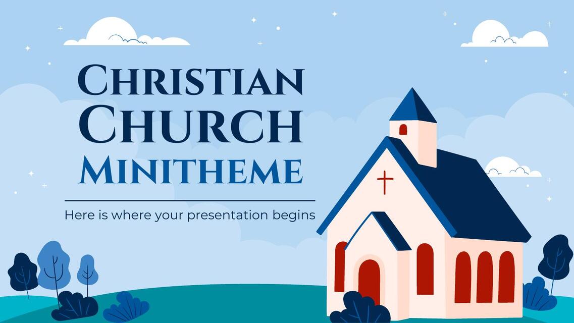 Christian Church Minitheme by Slidesgo