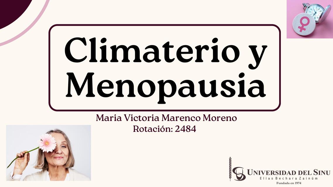 Climaterio y menopausia