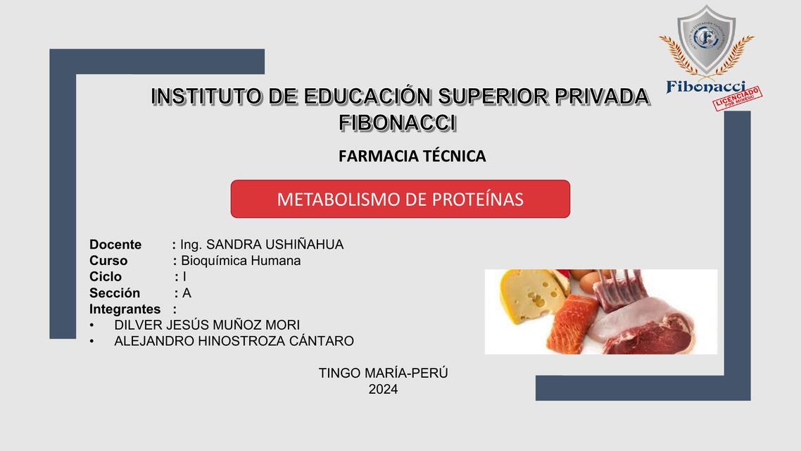 PPT 1 METABOLISMO DE PROTEINAS