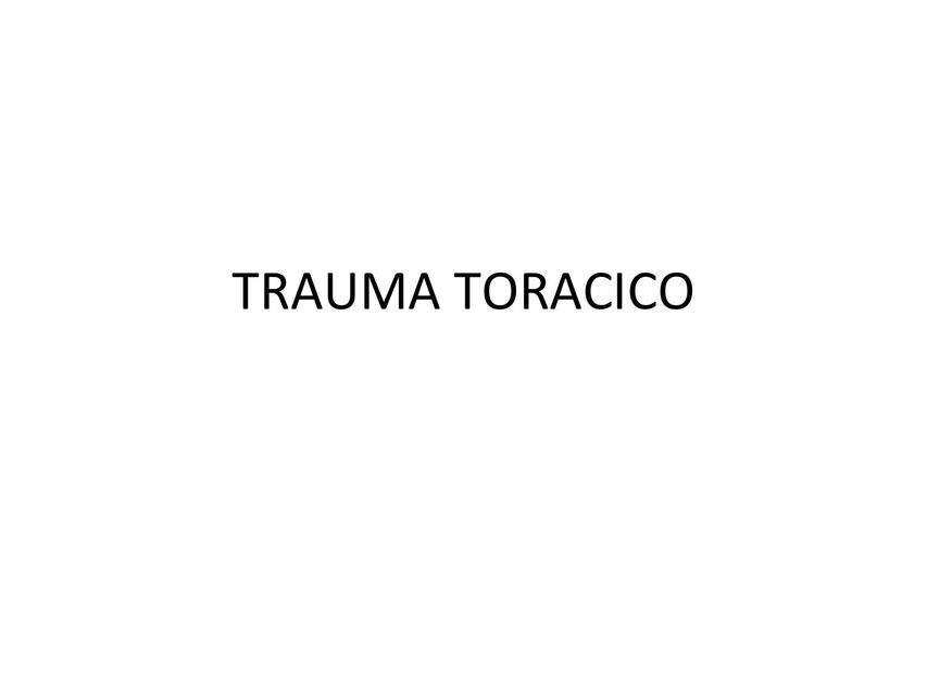 TRAUMA TORACICO COMPLEMENTO