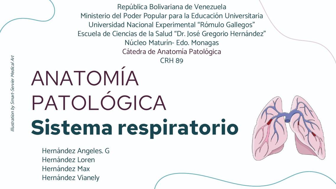 Anatomía patológica Sistema respiratorio