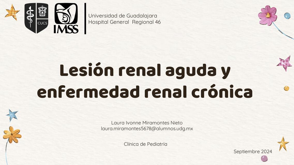 Lesión y enfermedad renal (pediatría)