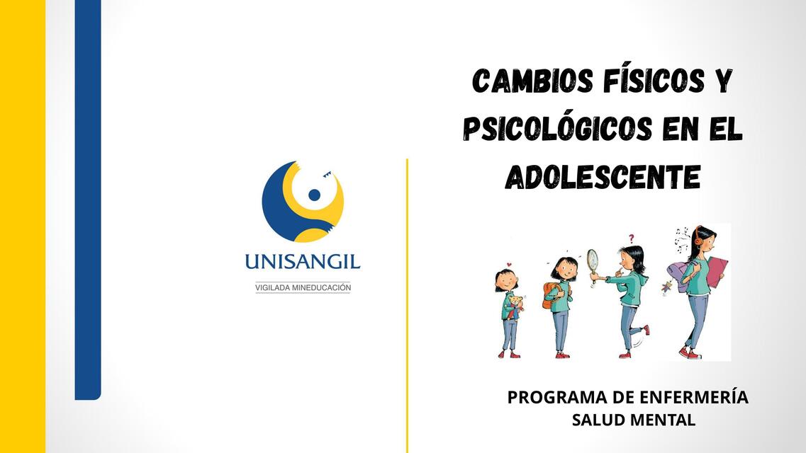 Cambios físicos y psicologicos en adolescentes