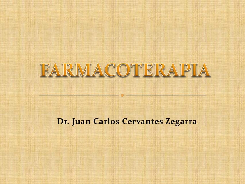 FARMACOTERAPIA INTRODUCCION FINAL 2020