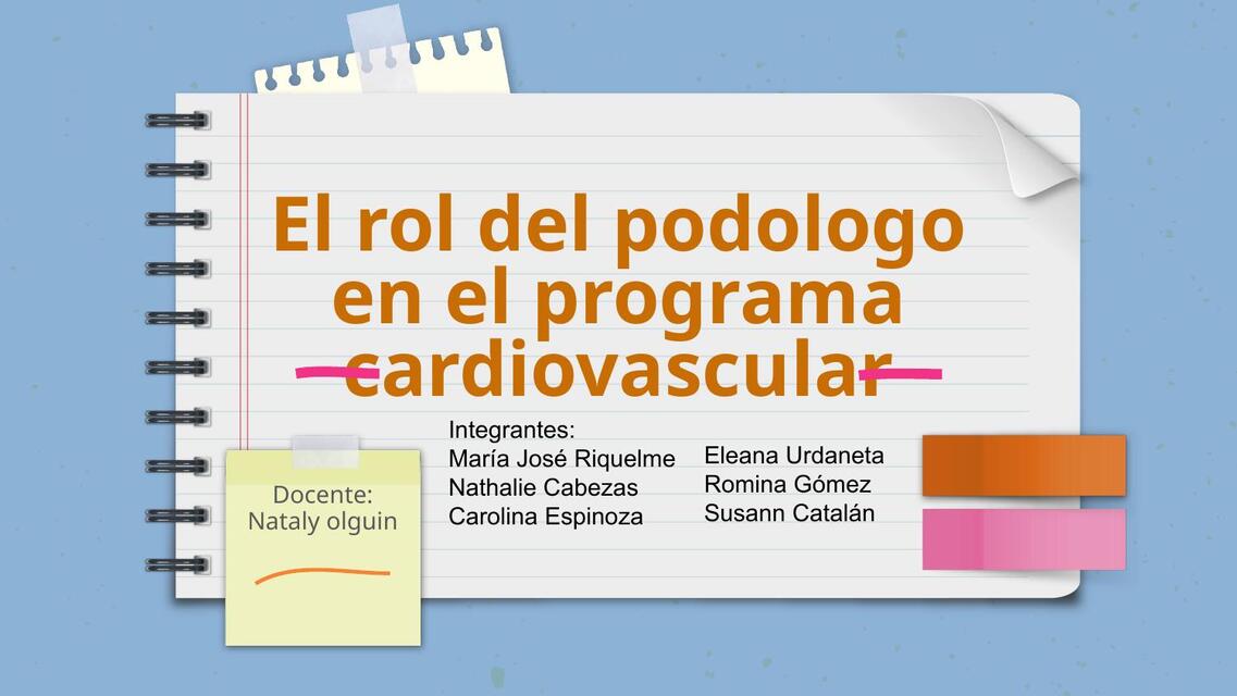 rol del podologo en el programa cardiovascular