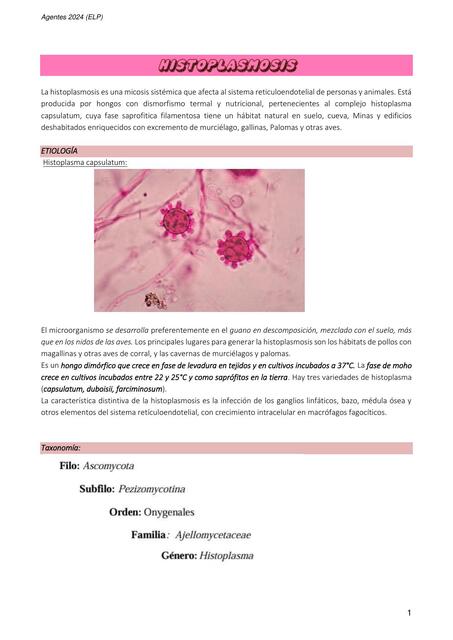 Histoplasmosis