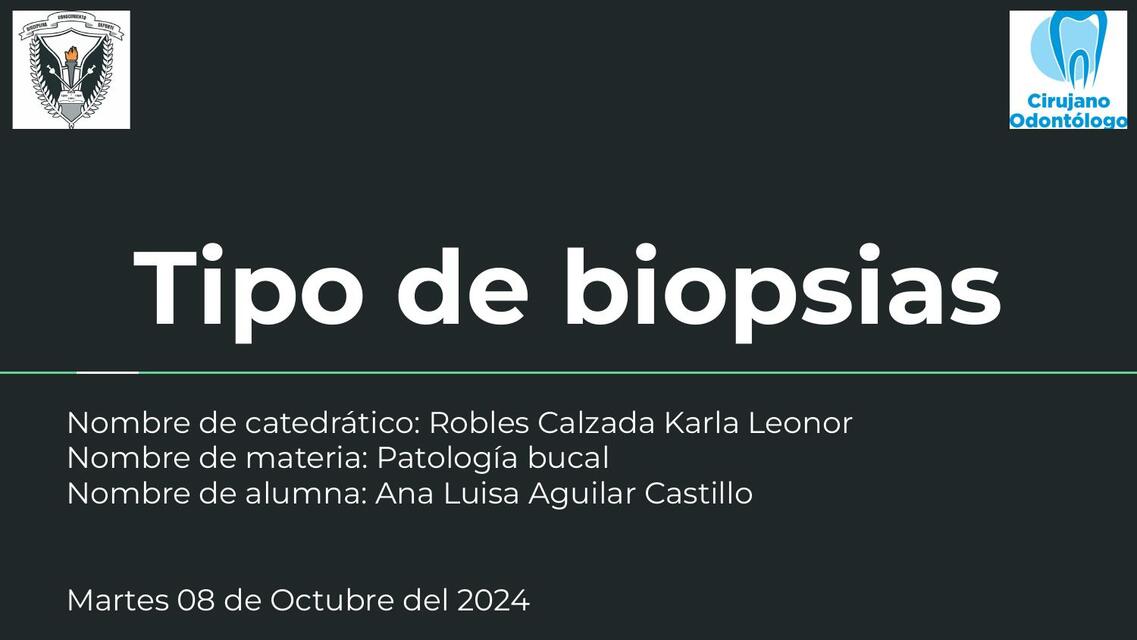 Tipo de biopsias