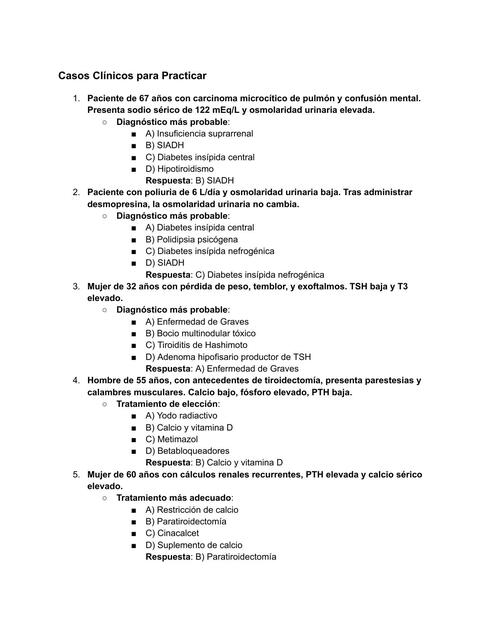 Casos clinicos endocrino