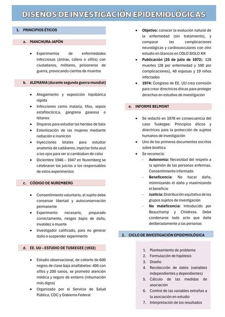 DISEÑOS DE INVESTIGACIÓN