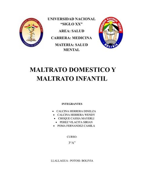 maltrato infantil salud mental