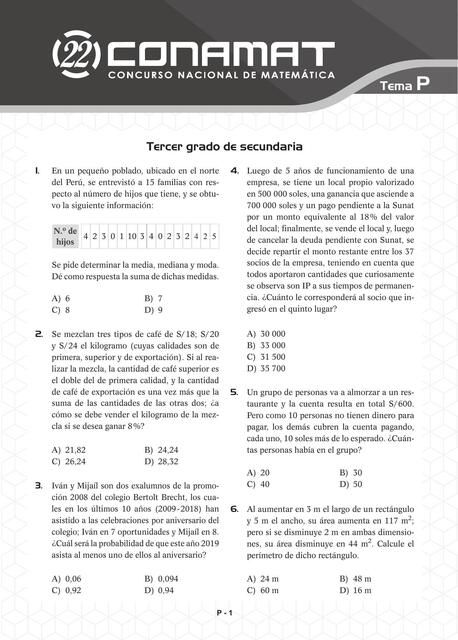 3 4 5 SECUNDARIA