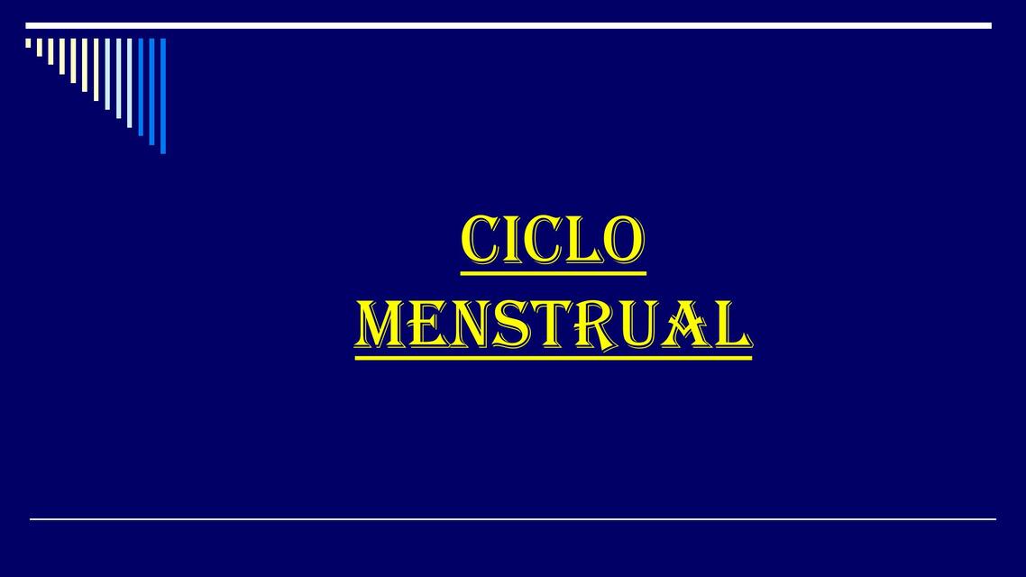 5 Ciclo menstrual