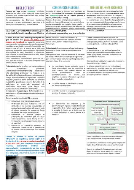 Síndrome restrictivo pulmonar y Circulación pulmonar