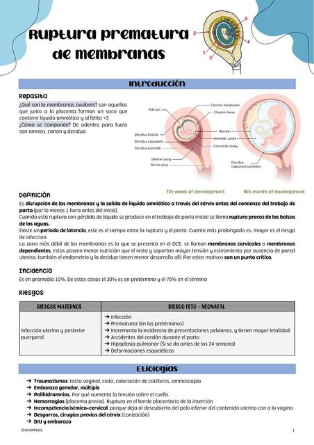 Ruptura prematura de membranas