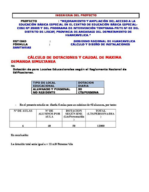 Informe Impacto Ambiental Angaraes