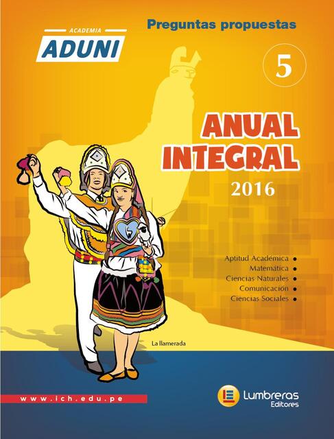 EC R MATEMATICO 5 ANUAL INTEGRAL ADUNI