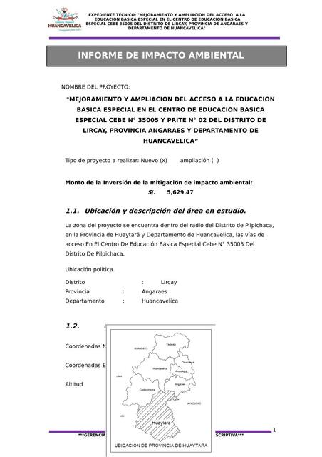 Informe Impacto Ambiental Angaraes Ok.Doc