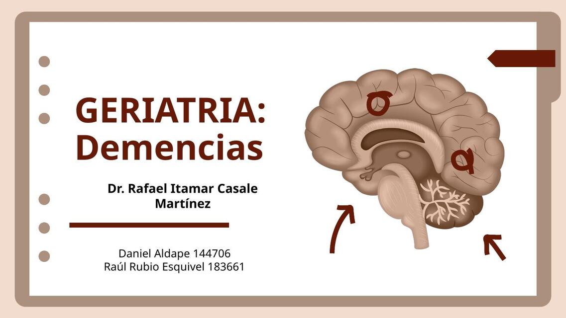 Geriatría Demencias