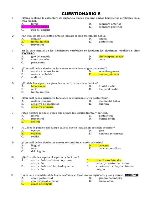 CUESTIONARIO NEURO PARCIAL 2