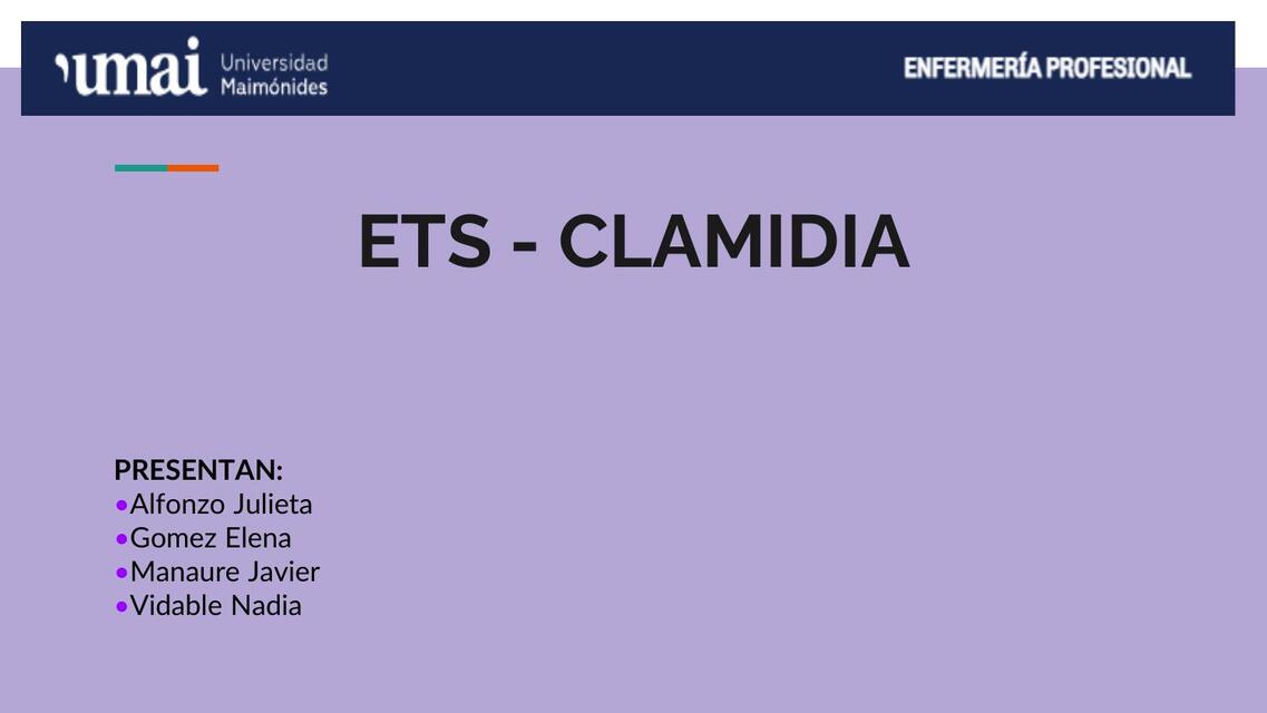 ETS CLAMIDIA