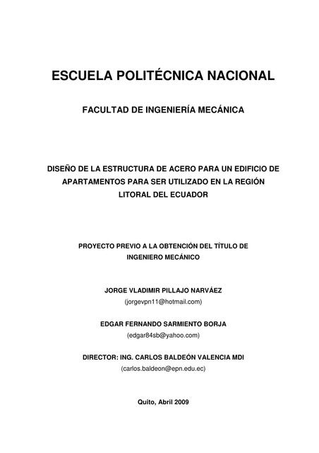 Diseno de la estructura de Acero para un edificio