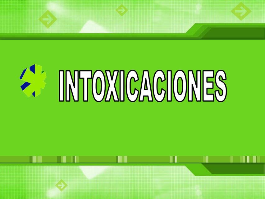 Intoxicaciones 