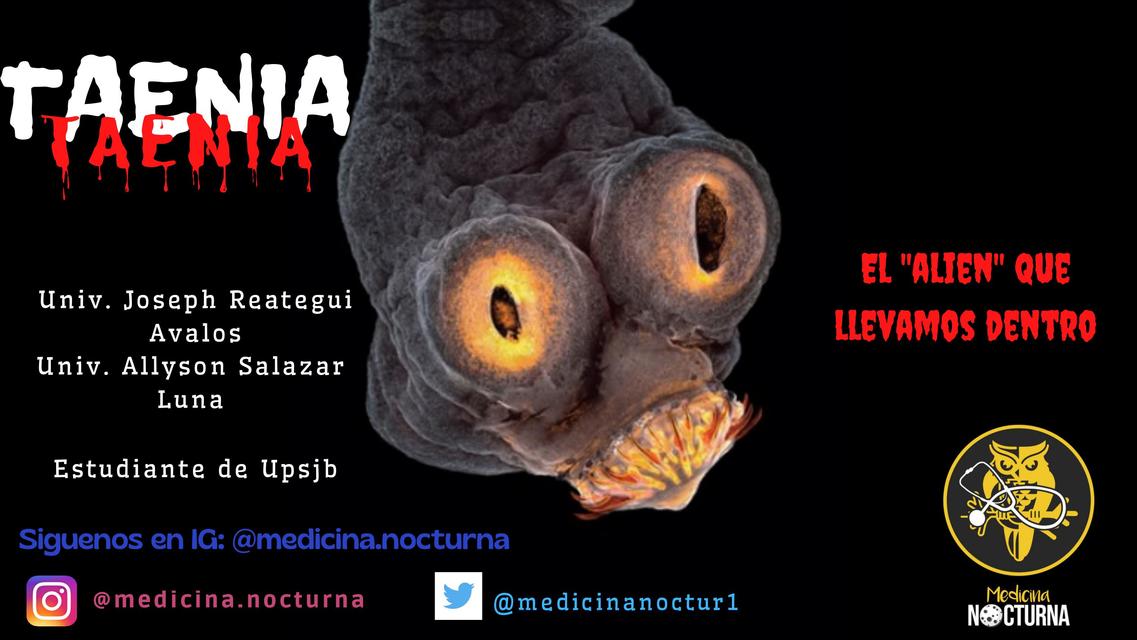 Taenia Cisticercosis By Medicina Nocturna Parasitologia Salud Udocz