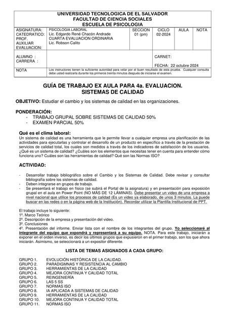 Guía Trabajo Calidad 02 secc 01