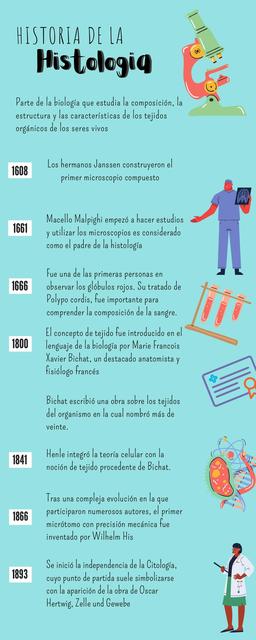 Linea del tiempo de la histología