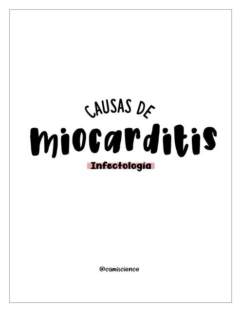 Causas de Miocarditis