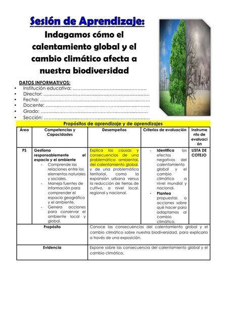 6 GRADO DIA 1 PS INDAGAMOS CÓMO EL CALENTAMIENTO G