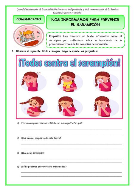 FICHA ADICIONAL NOS INFORMAMOS PARA PREVENIR EL SA