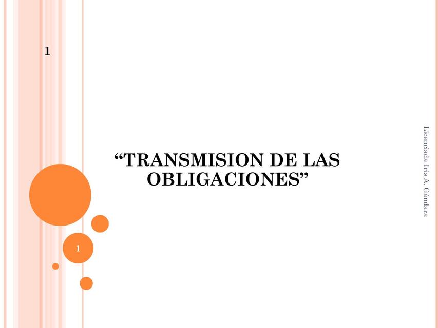 3 TRANSMISIÓN DE LAS OBLIGACIONES