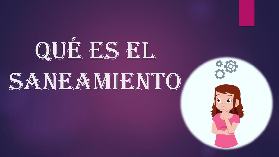 EL SANEAMIENTO