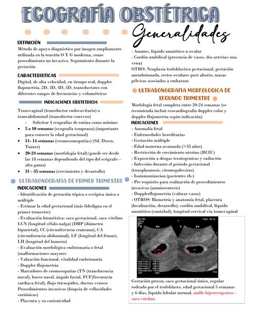 GOB ECOGRAFIA OBSTETRICA GENERALIDADES