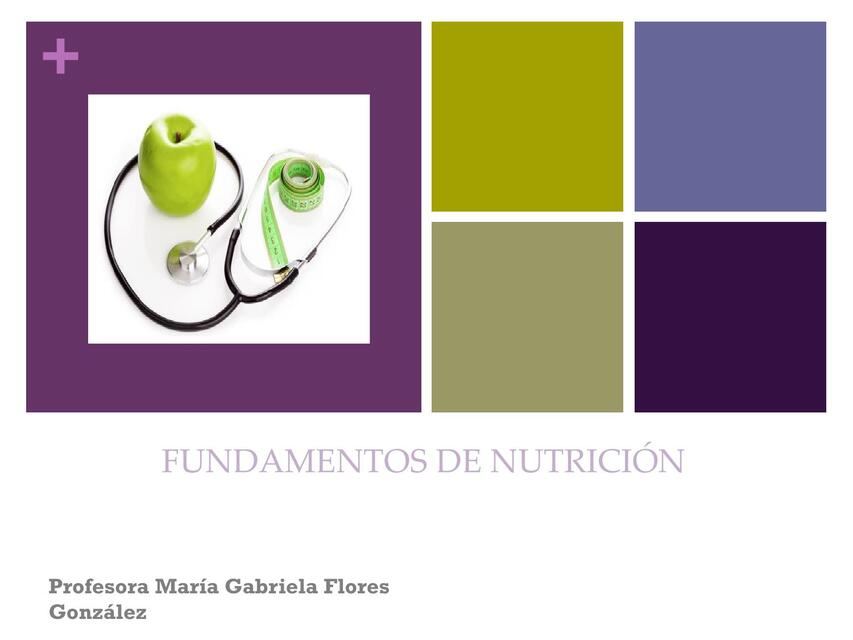 Fundamentos de Nutrición Clase 1er año