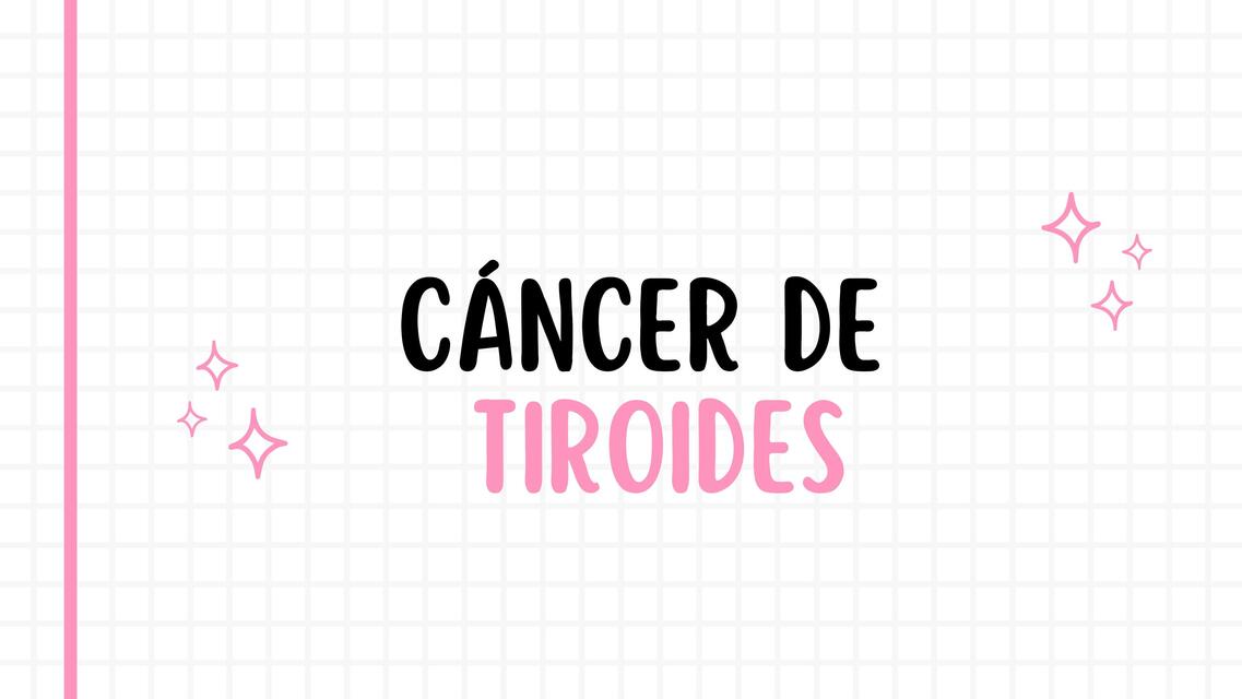 cancer de tiroides