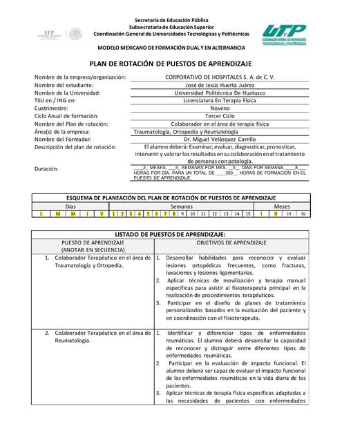 PLAN DE ROTACIÓN José de Jesús11