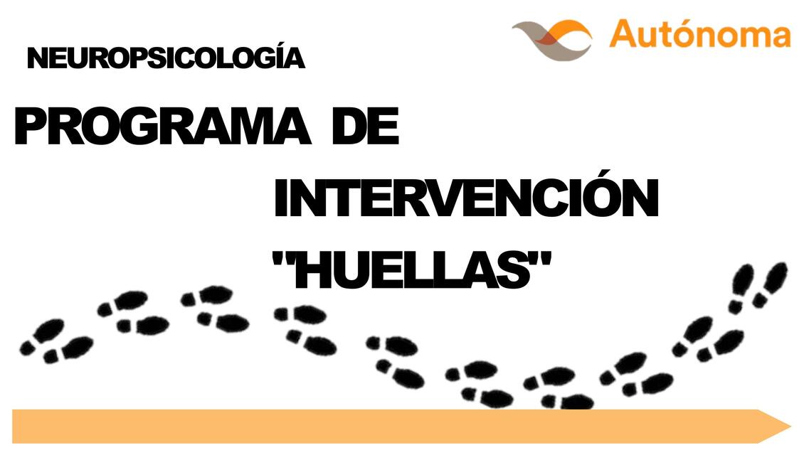 Programa de intervención huellas 