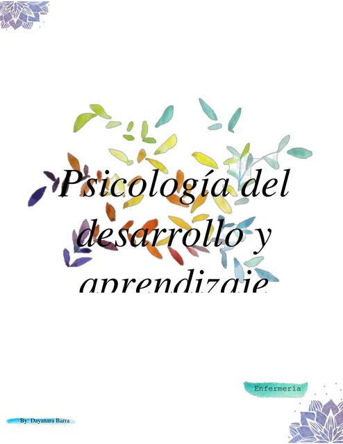 Psicología desarrollo y aprendizaje