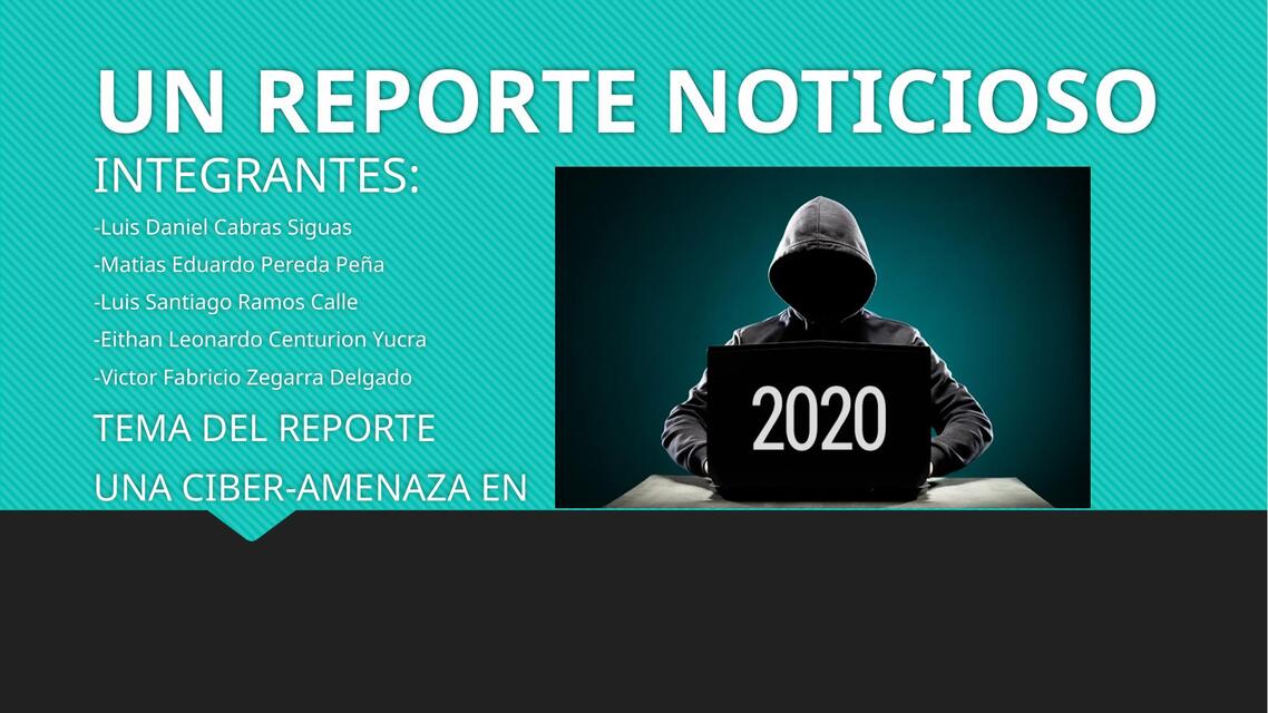 Un reporte noticioso