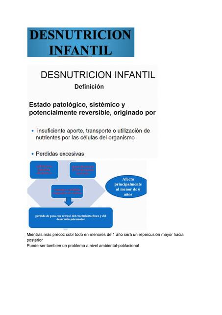 Desnutrición infantil