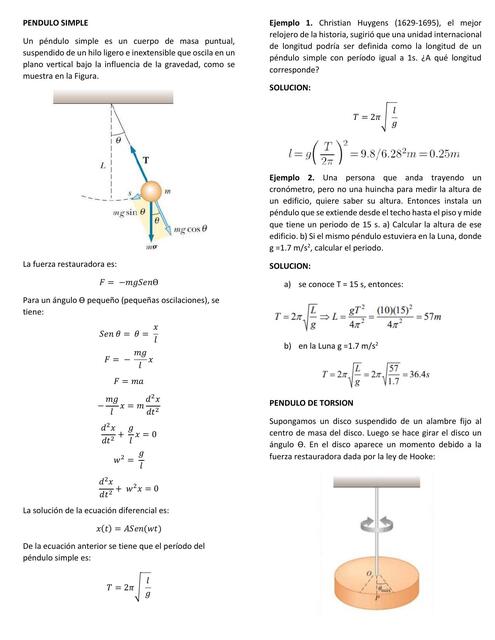 PENDULO SIMPLE