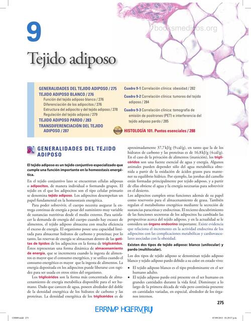 Ross Histologia Texto y Atlas 7a Ed T Adiposo y T